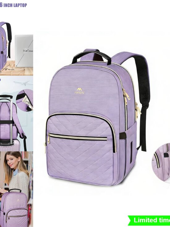 Anti Theft Laptop Backpack 15.6 Inch College School Bookbag RFID main image 6